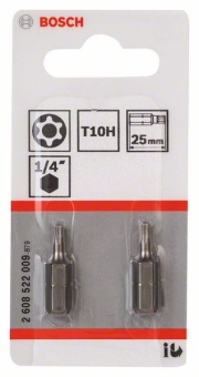 Насадка-бита T10H Security-Torx® Extra Hart T10H, 25 mm 2608522009